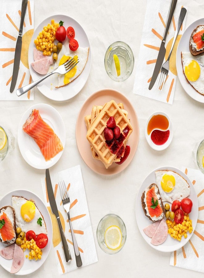 JarThenaAMCS مناديل ورقية للضيوف من JarThenaAMCS، 100 قطعة، بتصميم بوهيمي مستوحى من الشمس، مثالية لأول رحلة حول الشمس، مناديل حمام، مناديل ورقية للاستخدام مرة واحدة، مناسبة لمستلزمات الحفلات المنزلية - Image 5